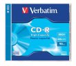 CD-R lemez 800MB 90min 40x normál tok Verbatim
