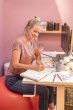 Naptr spirl A5 heti kemny bort Sigel Jolie Flower love (2025) #3