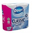 Toalettpapr 3 rteg kistekercses 4 tekercs Ooops Classic sensitive