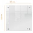 Emlkeztettbla akril fali 30x30cm Nobo Home tltsz #4
