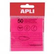 ntapad jegyzettmb tltsz vzll 75x75mm 50lap Apli rzsaszn