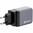 Hlzati tlt 2xUSB-C PD (65W) USB-A QC 3.0 EU/UK/US GaN Verbatim