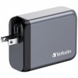 H�l�zati t�lt� 2xUSB-C PD (100W) USB-C PD (65W) USB-A QC 3.0 EU/UK/US GaN Verbatim #3