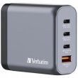H�l�zati t�lt� 2xUSB-C PD (140W) USB-C PD (20W) USB-A QC 3.0 EU/UK/US GaN Verbatim #5