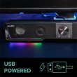 Hangsz�r� 12W 2x3.5mm jack + USB-A Speedlink GRAVITY RGB Stereo Soundbar fekete #3