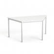 �ltal�nos asztal f�ml�bbal trap�z alak� 75x150/75cm Mayah Freedom SV-41 feh�r #2