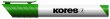 Tábla- és flipchart marker 1-3mm kúpos Kores K-Marker zöld