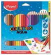 Akvarell ceruza kszlet hromszglet ecsettel Maped Color Peps 24 klnbz szn