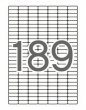 Etikett 25,4x10mm kerektett sark Apli 1890 etikett/csomag