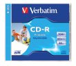 CD-R lemez nyomtatható matt ID 700MB 52x normál tok Verbatim