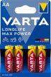 Elem AA ceruza 4db Varta Longlife Max Power