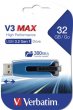 Pendrive 32GB USB 3.0 175/80 MB/sec Verbatim V3 MAX kk-fekete
