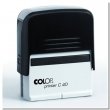 Bélyegző Colop Printer C 40 fekete cserepárnával