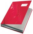 Aláírókönyv A4 18 részes karton Leitz Design piros