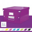 Irattrol doboz A4 lakkfny Leitz Click&Store lila #2