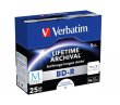 BD-R BluRay lemez archiváló nyomtatható M-DISC 25GB 4x normál tok Verbatim