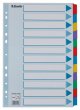 Regiszter laminlt karton A4 12 rszes Esselte Mylar sznes