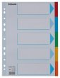 Regiszter karton A4 5 részes írható előlappal Esselte színes