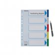 Regiszter m�anyag A4 5 r�szes Esselte #2