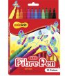 Filctoll kszlet Colokit FibrePen 12 klnbz kszlet