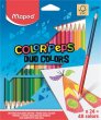 Sznes ceruza kszlet hromszglet ktvg Maped Color Peps Duo 48 klnbz szn