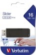 Pendrive 16GB USB 2.0 Verbatim Slider fekete