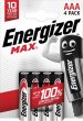 Elem AAA mikro 4db Energizer Max