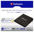 Blu-ray r (kls meghajt) 4K Ultra HD USB 3.1 GEN 1 USB-C Verbatim Slimeline