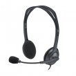 Fejhallgató mikrofonnal vezetékes Logitech H111 fekete