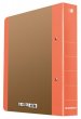 Gyűrűs könyv 2 gyűrű D alakú 50mm A4 karton Donau Life neon narancssárga