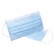 Egészségügyi maszk papír háromrétegű gumis kék