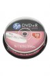 DVD+R lemez kétrétegű 8,5GB 8x 10db hengeren Hp