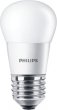 LED izzó E27 kis gömb P45 4W 250lm 2700K Philips CorePro