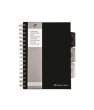 Spirlfzet A5 vonalas 125 lap Pukka Pad Black project book fekete