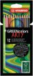 Sznes ceruza kszlet hatszglet Stabilo GreenColors ARTY 12 klnbz szn