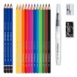 Akvarell ceruza k�szlet ecsettel rad�rral hegyez�vel grafitceruz�val Staedtler 146 12 k�l�nb�z� sz�n #2