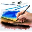 Akvarell ceruza k�szlet ecsettel rad�rral hegyez�vel grafitceruz�val Staedtler 146 12 k�l�nb�z� sz�n #3
