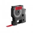 Feliratoz�g�p szalag 9mmx7m Dymo D1 piros-fekete #2