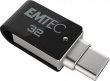 Pendrive 32GB USB 3.2 USB-A bemenet/USB-C kimenet Emtec T260C Dual #2