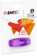 Pendrive 8GB USB 2.0 Emtec C410 Color lila