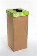 Szelektív hulladékgyűjtő újrahasznosított angol felirat 60l Recobin Office zöld