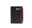 Spirlfzet A4 vonalas 100lap Pukka Pad Neon black project book #2