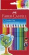 Sznes ceruza kszlet hromszglet Faber-Castell Jumbo Grip 12 klnbz szn