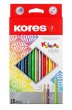Sznes ceruza kszlet hromszglet Kores Kolores Style 15 klnbz szn