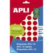 Etikett 16mm kr kzzel rhat sznes Apli piros 432 etikett/csomag