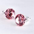 Flbeval rzsaszn Swarovski kristllyal 8mm Art Crystella