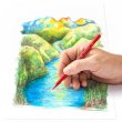Akvarell ceruza k�szlet f�m doboz hatsz�glet� Staedtler 146 10G 12 k�l�nb�z� sz�n #3