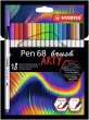 Ecsetirn kszlet Stabilo Pen 68 brush ARTY 18 klnbz szn