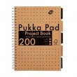 Spirlfzet A4 vonalas 100 lap Pukka Pad Kraft project book