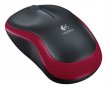 Eg�r vezet�k n�lk�li optikai k�zepes m�ret USB Logitech M185 piros #2